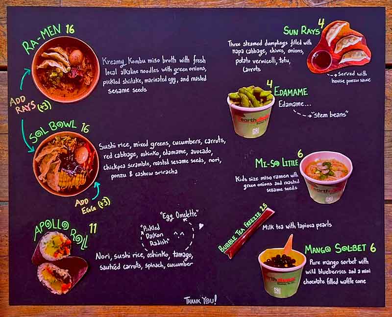 Solfood Soul food truck menu